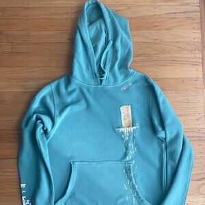 Miss Eat Well Appreciate You "THICK" Cheese Grater Hoodie in Teal, Size S